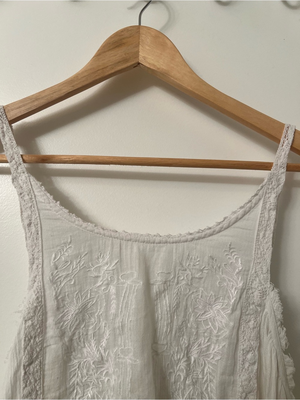 Free People Wonderland Apron Top – White, Size Medium - Picture 7 of 13